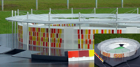 Entwurfsmodell Fußballstadion